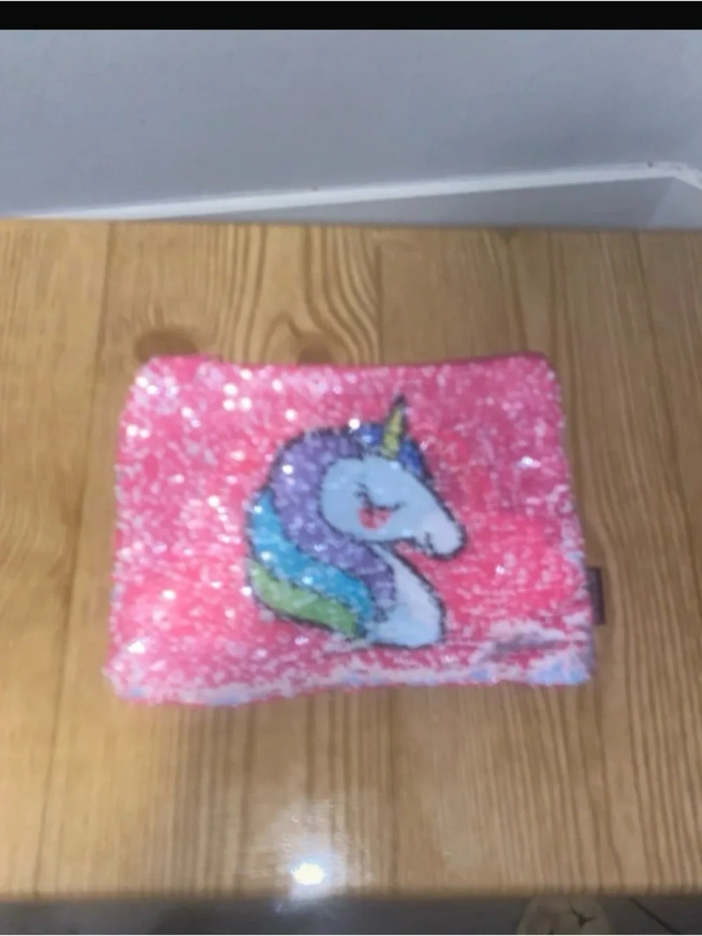 fun 2 fun Sequin Rainbow Cloud Pouch - Pink & Blue